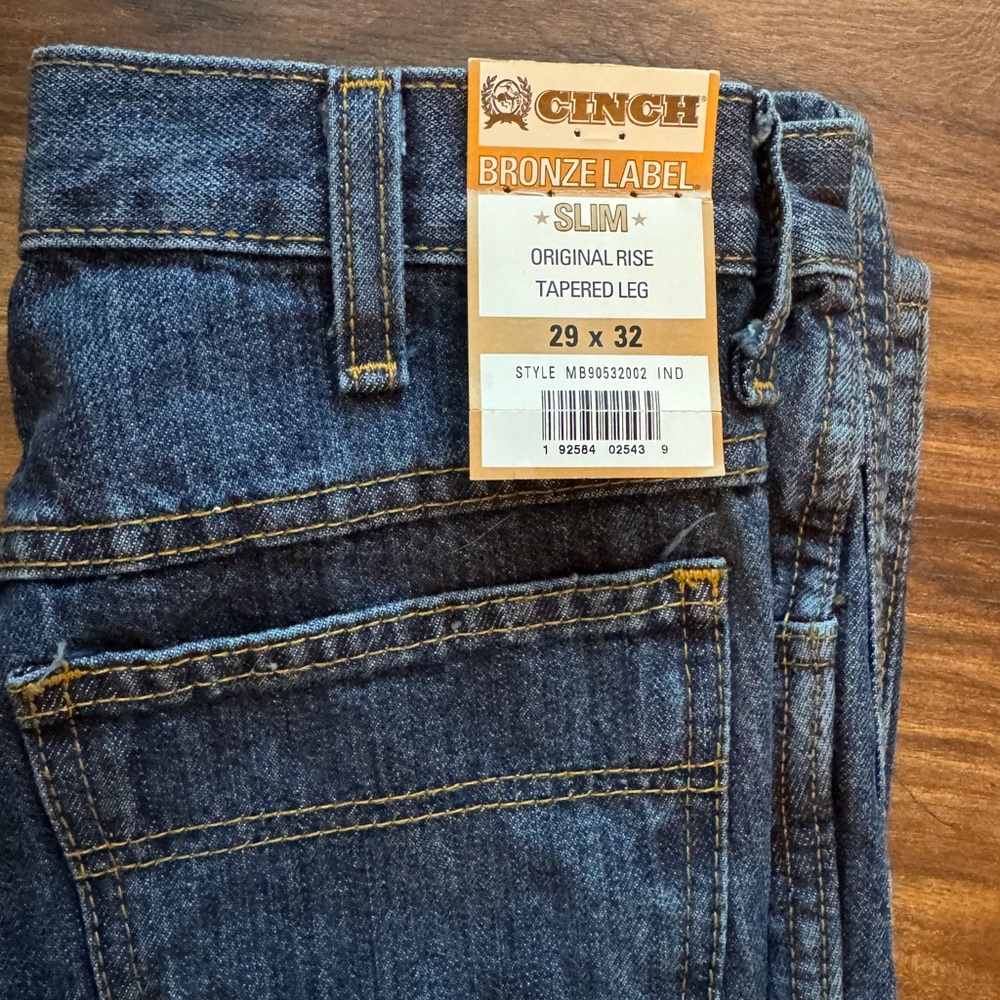Cinch Bronze Label Slim Fit Denim Jeans